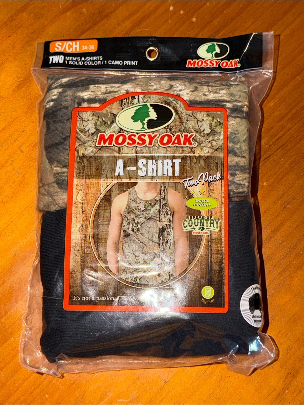 Mossy Oak Men’s Camo and Black Tank Tops Two-Pack